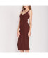 ფოტო #2 პროდუქტის Women's Willa V-Neck Ribbed Midi Dress