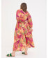 ფოტო #2 პროდუქტის Plus Size Jocelyn Tropical Floral Midi Dress