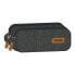 SAFTA Coal Double Pencil Case