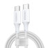 Фото #2 товара Kabel przewód USB-C w oplocie PD 100W 5A 480Mb/s 1m biały