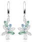 Glittering silver earrings with synthetic spinel SVLE0358SH8ZM00