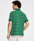 ფოტო #2 პროდუქტის Men's Classic-Fit Striped Performance Deck Polo