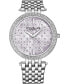 ფოტო #2 პროდუქტის Women's Silver Tone Stainless Steel Bracelet Watch 39mm