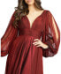 Women's Chiffon Open Sleeve A Line Gown