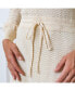 Women's Long Balloon Sleeve Scoop Neck Sweater Dress