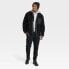 Фото #2 товара Men's High Pile Fleece Faux Fur Jacket - Goodfellow & Co Black M