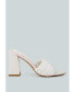 ფოტო #1 პროდუქტის Women's Lust Look Braided Satin Block Sandals