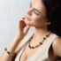 Elegant Black Love necklace made of Lampglas NCU31 pearls