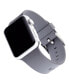 Фото #2 товара Gray Smooth Silicone Band Compatible with 38/40/41mm Apple Watch