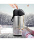 Thermal Coffee Carafe Dispenser 85 oz: Insulated Hot/Cold Stainless Steel