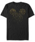 Фото #1 товара Men's Mickey Confetti Fill Short Sleeve Crew T-shirt