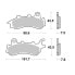 MOTO-MASTER Honda 413604 Brake Pads