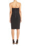 Фото #3 товара Chelsea28 Ruffle Strapless Stretch Crepe Sheath Dress Sz. 8 (Black) 152173