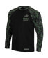 Men's Black Navy Midshipmen OHT Military-Inspired Appreciation Camo Raglan Long Sleeve T-shirt