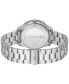 ფოტო #2 პროდუქტის Men's Boston Silver-Tone Stainless Steel Bracelet Watch 42mm