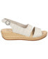 Фото #2 товара Women's Gannett Buckle Slingback Wedge Sandals