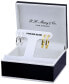2-Pc. Set Polished Hoop Earrings in Sterling Silver & 18k Gold-Plate, 1", Created for Macy's