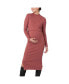 ფოტო #1 პროდუქტის Maternity Ripe Nella Rib Nursing Knit Dress Rouge