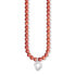 Фото #1 товара Thomas Sabo Charm Club Kette rekonstruierter roter Koralle X0236-015-10-L70