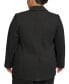 Фото #2 товара Plus Size Notched-Collar One-Button Jacket