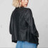 BLANK NYC @ME 301561 Jacket crocodile faux suede open cardigan black size S