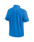 Фото #3 товара Men's Powder Blue Los Angeles Chargers Sideline Coach Short Sleeve Hoodie Quarter-Zip Jacket