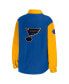 ფოტო #2 პროდუქტის Women's Blue, Gold St. Louis Blues Colorblock Button-Up Shirt Jacket