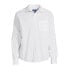 Фото #5 товара George Poplin Casual Button-Up Shirt Men's Medium White Long Sleeve Collared