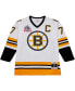 Фото #4 товара Men's Ray Bourque White Boston Bruins Captain Patch 1989/90 Blue Line Player Jersey