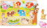 Фото #2 товара Tooky Toy TOOKY TOY Drewniane Puzzle Zwierzęta z Pinezkami Do Dopasowania