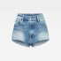 Фото #4 товара G-STAR Kafey Ultra Hot Raw Edge High waist denim shorts