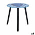 Фото #1 товара Вспомогательный стол Мрамор Синий Чёрный Стеклянный 40 x 41,5 x 40 cm (4 штук)