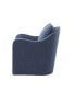 Фото #3 товара Madison Park Brianne Slub Weave Wide Seat Swivel Arm Chair
