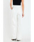 ფოტო #3 პროდუქტის Women's High-Waisted Button Detail Jeans