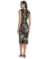 Фото #2 товара Women's Floral Front-Slit Midi Dress