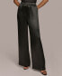 ფოტო #1 პროდუქტის Donna Karan Women's Wide-Leg Satin Trousers