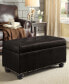 35.5" Faux Leather 7th Avenue Storage Ottoman