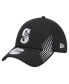 Men's Black Seattle Mariners Active Dash Mark 39THIRTY Flex Hat