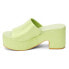 Фото #3 товара BEACH by Matisse Terry Metallic Platform Womens Green Casual Sandals TERRY-339