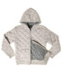 Big Boys Jersey Lining Quilted Zip Up Hoodie Jacket