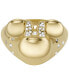 ფოტო #1 პროდუქტის Women's Disney x Fossil Special Edition Gold-Tone Stainless Steel Signet Ring