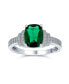 Фото #2 товара Кольцо Bling Jewelry Art Deco Emerald CZ.