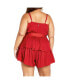 ფოტო #2 პროდუქტის Plus Size Party Wrap Romper