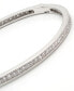 ფოტო #2 პროდუქტის Sterling Silver and Cubic Zirconia Pave Bangle Bracelet