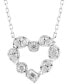 Фото #3 товара EFFY Collection eFFY® Diamond Multi-Cut Heart 18" Pendant Necklace (1/2 ct. t.w.) in 14k White Gold