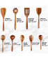 Фото #5 товара 9-Piece Teak Wooden Utensils for Cooking with Premium Gift Box