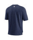 Men's Navy Atlanta Braves Authentic Collection Pregame Raglan Performance V-Neck T-shirt