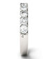 ფოტო #4 პროდუქტის Moissanite Round Anniversary Band (1 ct. t.w. Diamond Equivalent) in 14k White Gold