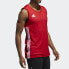 Фото #7 товара adidas 针织两面穿透气篮球背心 男款 红色 / Трендовая спортивная жилетка Adidas DY6595