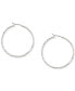 Two-Tone 3-Pc. Set Textured Hoop Earrings